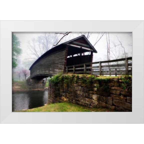 Hausenflock, Alan 14x11 White Modern Wood Framed Museum Art Print Titled - Humpback Bridge II