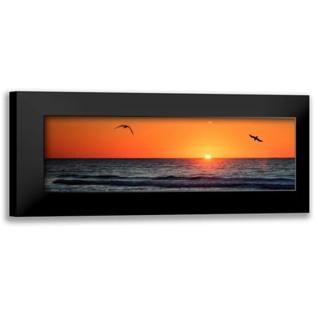 Hausenflock, Alan 14x7 Black Modern Framed Museum Art Print Titled - Masonboro Inlet Sunrise II