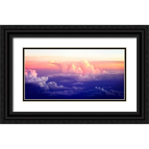 Hausenflock, Alan 14x9 Black Ornate Wood Framed with Double Matting Museum Art Print Titled - Above the Clouds III