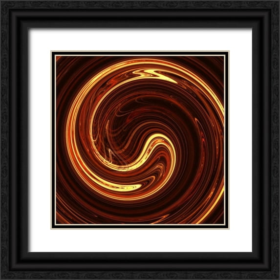 Hausenflock, Alan 15x15 Black Ornate Wood Framed with Double Matting Museum Art Print Titled - Spinners II