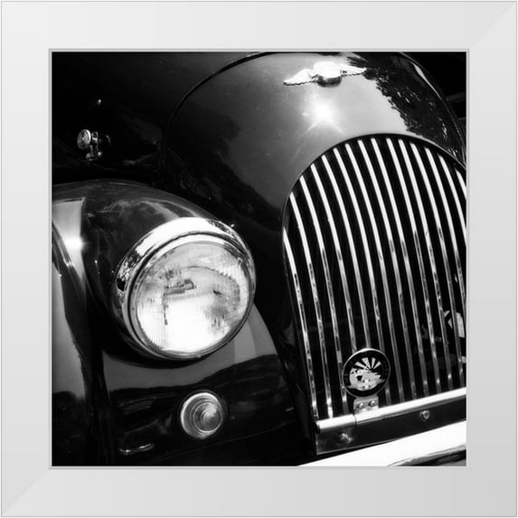 Hausenflock, Alan 15x15 White Modern Wood Framed Museum Art Print Titled - Vintage Roadster I