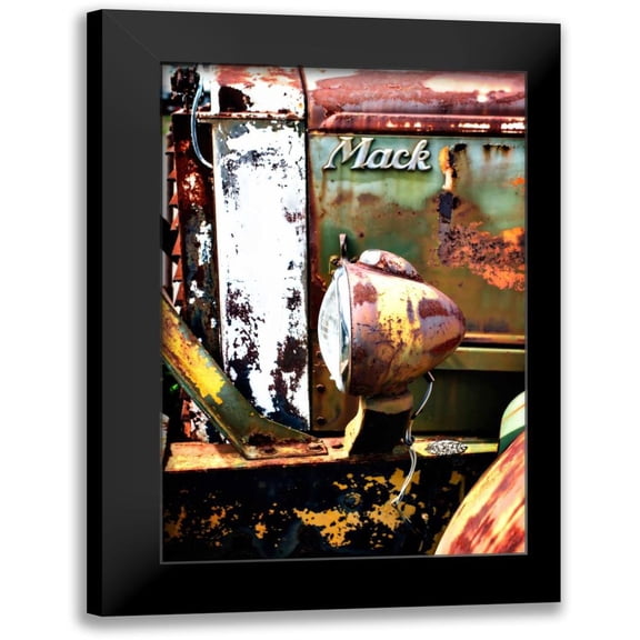 Hausenflock, Alan 17x24 Black Modern Framed Museum Art Print Titled - Rusty Old Truck III