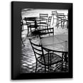 thumbnail image 1 of Hausenflock, Alan 17x24 Black Modern Framed Museum Art Print Titled - Tables and Chairs I, 1 of 5