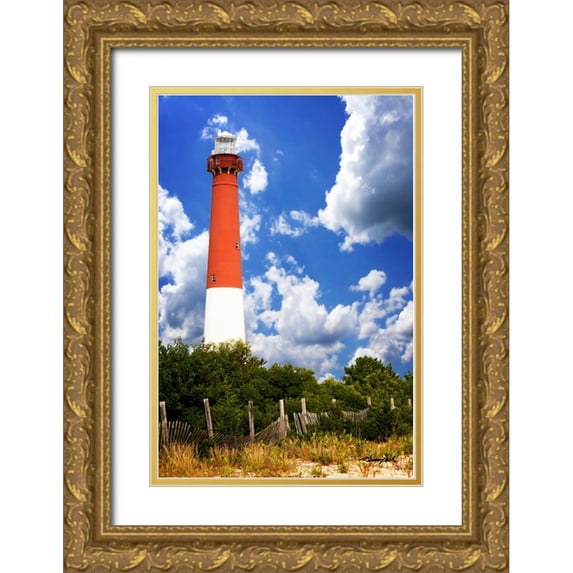 Hausenflock, Alan 17x24 Gold Ornate Wood Framed with Double Matting Museum Art Print Titled - Barnegat Light