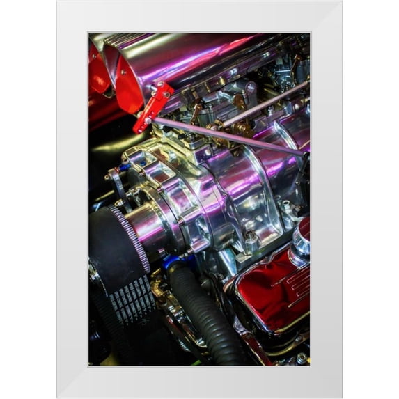 Hausenflock, Alan 17x24 White Modern Wood Framed Museum Art Print Titled - Raw Power II