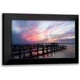 thumbnail image 1 of Hausenflock, Alan 18x13 Black Modern Framed Museum Art Print Titled - Dockside Sunset IV, 1 of 5