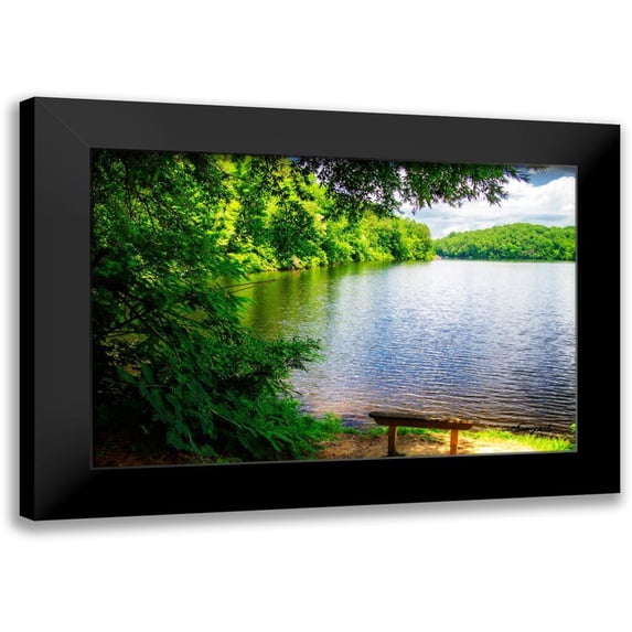 Hausenflock, Alan 18x13 Black Modern Framed Museum Art Print Titled - Holiday Lake
