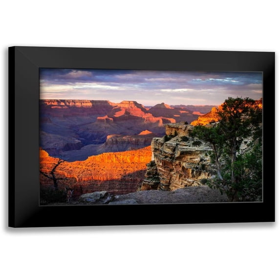 Hausenflock, Alan 18x13 Black Modern Framed Museum Art Print Titled - Mather Point Sunset I