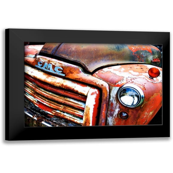 Hausenflock, Alan 18x13 Black Modern Framed Museum Art Print Titled - Rusty Old Truck VIII