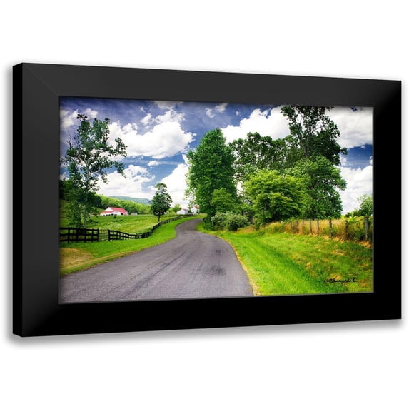 Hausenflock, Alan 18x13 Black Modern Framed Museum Art Print Titled - Virginia Byway