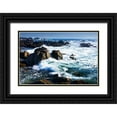 thumbnail image 1 of Hausenflock, Alan 18x13 Black Ornate Wood Framed with Double Matting Museum Art Print Titled - Churning Surf, 1 of 4