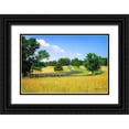 thumbnail image 1 of Hausenflock, Alan 18x13 Black Ornate Wood Framed with Double Matting Museum Art Print Titled - Farming Fields, 1 of 4