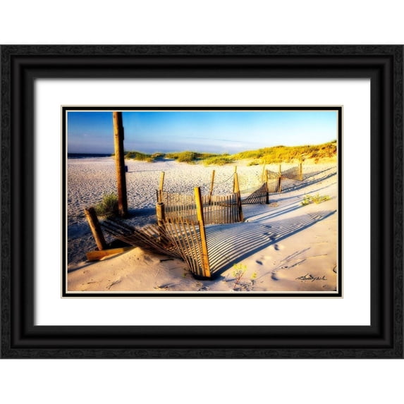 Hausenflock, Alan 18x13 Black Ornate Wood Framed with Double Matting Museum Art Print Titled - Sand and Sunshine