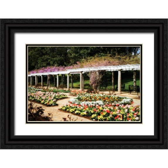 Hausenflock, Alan 18x13 Black Ornate Wood Framed with Double Matting Museum Art Print Titled - Spring Formality II