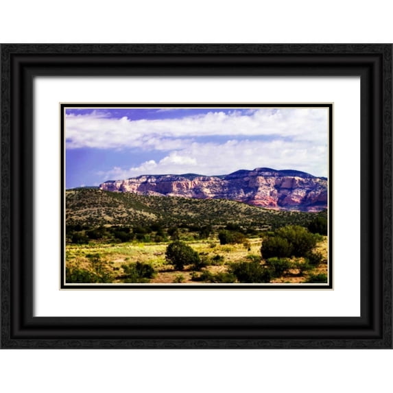 Hausenflock, Alan 18x13 Black Ornate Wood Framed with Double Matting Museum Art Print Titled - The High Desert II