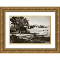 thumbnail image 1 of Hausenflock, Alan 18x13 Gold Ornate Wood Framed with Double Matting Museum Art Print Titled - Autumn Pastures I, 1 of 4