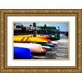 thumbnail image 1 of Hausenflock, Alan 18x13 Gold Ornate Wood Framed with Double Matting Museum Art Print Titled - Kayaks I, 1 of 4