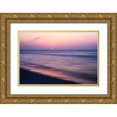 thumbnail image 1 of Hausenflock, Alan 18x13 Gold Ornate Wood Framed with Double Matting Museum Art Print Titled - Pink Sun in Lavender Haze, 1 of 4