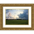 thumbnail image 1 of Hausenflock, Alan 18x13 Gold Ornate Wood Framed with Double Matting Museum Art Print Titled - Sunset on Bogue Sound I, 1 of 4