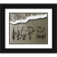 thumbnail image 1 of Hausenflock, Alan 18x15 Black Ornate Wood Framed with Double Matting Museum Art Print Titled - Hope in Sand, 1 of 4