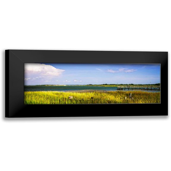 Hausenflock, Alan 18x9 Black Modern Framed Museum Art Print Titled - Newport River II