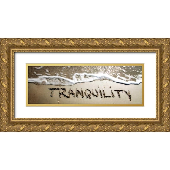 Hausenflock, Alan 18x9 Gold Ornate Wood Framed with Double Matting Museum Art Print Titled - Tranquility