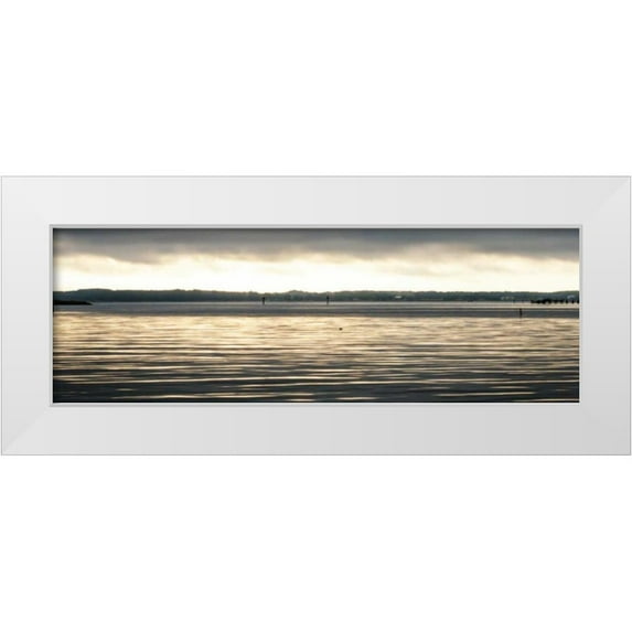 Hausenflock, Alan 18x9 White Modern Wood Framed Museum Art Print Titled - Foreboding Sunrise I