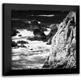 thumbnail image 1 of Hausenflock, Alan 20x20 Black Modern Framed Museum Art Print Titled - Garrapata 7 BW Square, 1 of 5