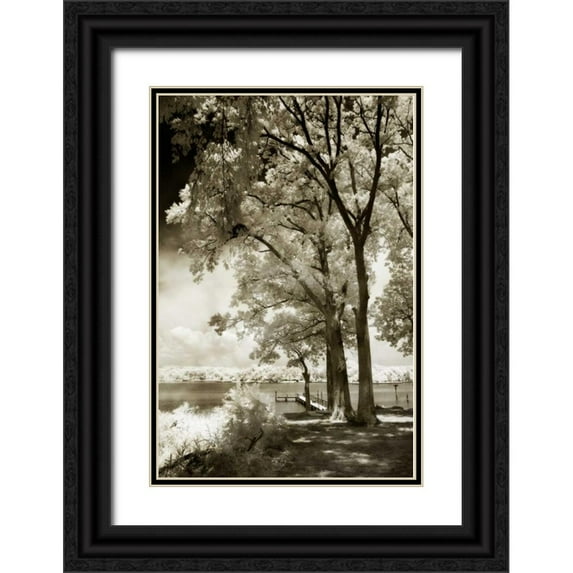 Hausenflock, Alan 23x32 Black Ornate Wood Framed with Double Matting Museum Art Print Titled - Cobb Island III