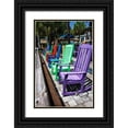 thumbnail image 1 of Hausenflock, Alan 23x32 Black Ornate Wood Framed with Double Matting Museum Art Print Titled - Rainbow Rockers I, 1 of 4