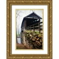 thumbnail image 1 of Hausenflock, Alan 23x32 Gold Ornate Wood Framed with Double Matting Museum Art Print Titled - Humpback Bridge IV, 1 of 4