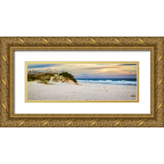 Hausenflock, Alan 24x11 Gold Ornate Wood Framed with Double Matting Museum Art Print Titled - After the Sunrise I