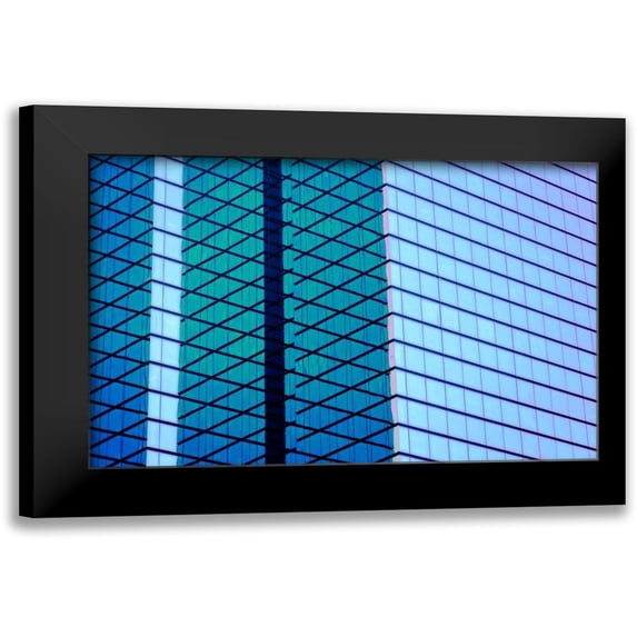 Hausenflock, Alan 24x17 Black Modern Framed Museum Art Print Titled - Glass and Steel I
