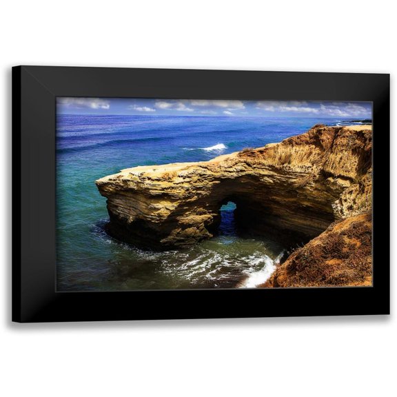 Hausenflock, Alan 24x17 Black Modern Framed Museum Art Print Titled - Sunset Beach II