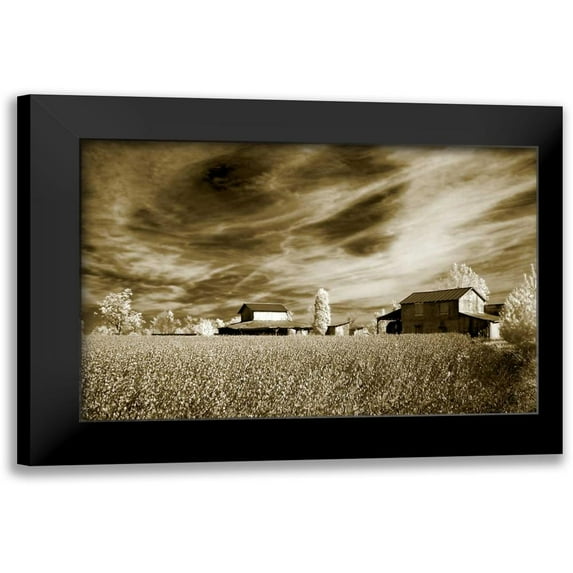 Hausenflock, Alan 24x17 Black Modern Framed Museum Art Print Titled - Swirling Sky