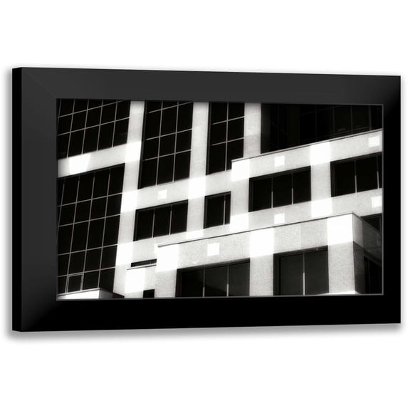 Hausenflock, Alan 24x17 Black Modern Framed Museum Art Print Titled - Windows and Walls I