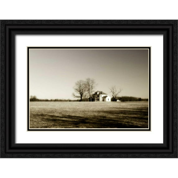 Hausenflock, Alan 24x17 Black Ornate Wood Framed with Double Matting Museum Art Print Titled - Ashland Farm I