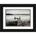 thumbnail image 1 of Hausenflock, Alan 24x17 Black Ornate Wood Framed with Double Matting Museum Art Print Titled - Lonely Dock III, 1 of 4