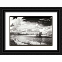 Hausenflock, Alan 24x17 Black Ornate Wood Framed with Double Matting Museum Art Print Titled - Shearon Lake I