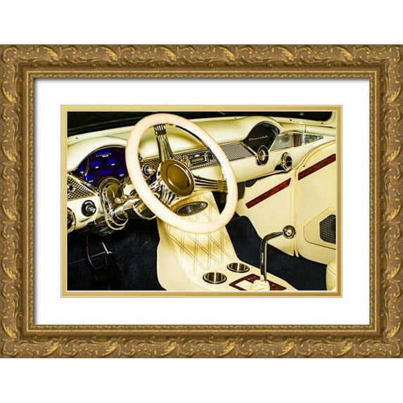 Hausenflock, Alan 24x17 Gold Ornate Wood Framed with Double Matting Museum Art Print Titled - Custom 55 Cockpit