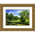 thumbnail image 1 of Hausenflock, Alan 24x17 Gold Ornate Wood Framed with Double Matting Museum Art Print Titled - Green Springs Farm II, 1 of 4