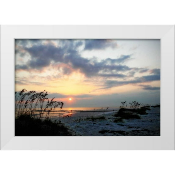 Hausenflock, Alan 24x17 White Modern Wood Framed Museum Art Print Titled - Masonboro Inlet II