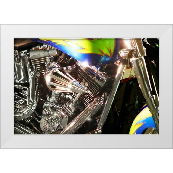 Hausenflock, Alan 24x17 White Modern Wood Framed Museum Art Print Titled - Wild Ride I