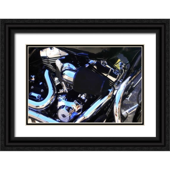 Hausenflock, Alan 32x23 Black Ornate Wood Framed with Double Matting Museum Art Print Titled - Black Beauty II