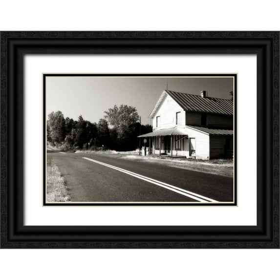 Hausenflock, Alan 32x23 Black Ornate Wood Framed with Double Matting Museum Art Print Titled - Crossroads II