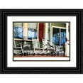 thumbnail image 1 of Hausenflock, Alan 32x23 Black Ornate Wood Framed with Double Matting Museum Art Print Titled - Rockers on the Porch II, 1 of 4