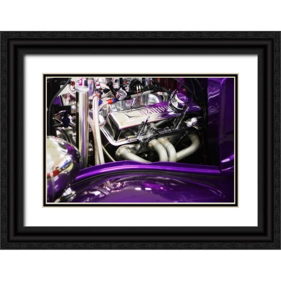 Hausenflock, Alan 32x23 Black Ornate Wood Framed with Double Matting Museum Art Print Titled - Street Rod II