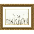 thumbnail image 1 of Hausenflock, Alan 32x23 Gold Ornate Wood Framed with Double Matting Museum Art Print Titled - Bird in the Grass II, 1 of 4