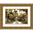 thumbnail image 1 of Hausenflock, Alan 32x23 Gold Ornate Wood Framed with Double Matting Museum Art Print Titled - Druid Oaks II, 1 of 4