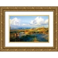 thumbnail image 1 of Hausenflock, Alan 32x23 Gold Ornate Wood Framed with Double Matting Museum Art Print Titled - Dunes II, 1 of 4